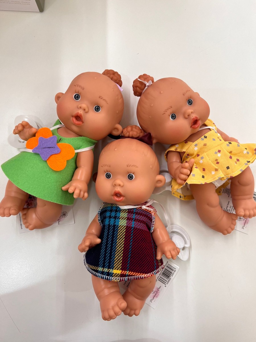 Toys & Activites Marina & Pau | Nenotin Doll - Baby Girl Single Bun Assorted