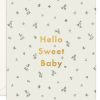 For Mums & Dads Fox & Fallow | Hello Sweet Baby Broderie Greeting Card