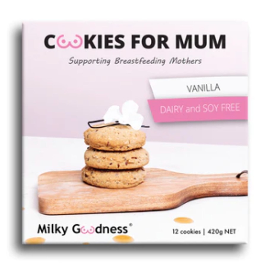 For Mums & Dads Milky Goodness | Lactation Cookies - Vanilla (Dairy & Soy Free)