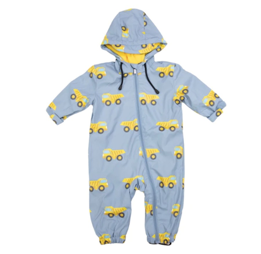 Clothes & Accessories Korango | Rain Suit - Light Blue Trucks