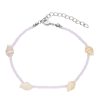 Clothes & Accessories Aquarius Designs | Anklet; Pink Beaded W/ Seashells - Aquarius Designs