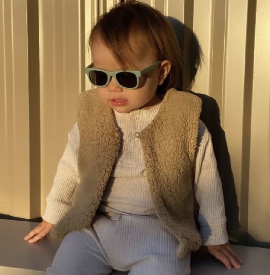 Clothes & Accessories BukiBaby | Baby Sunglasses; Salty Teal B-Shades With Strap & Case - Bukibaby