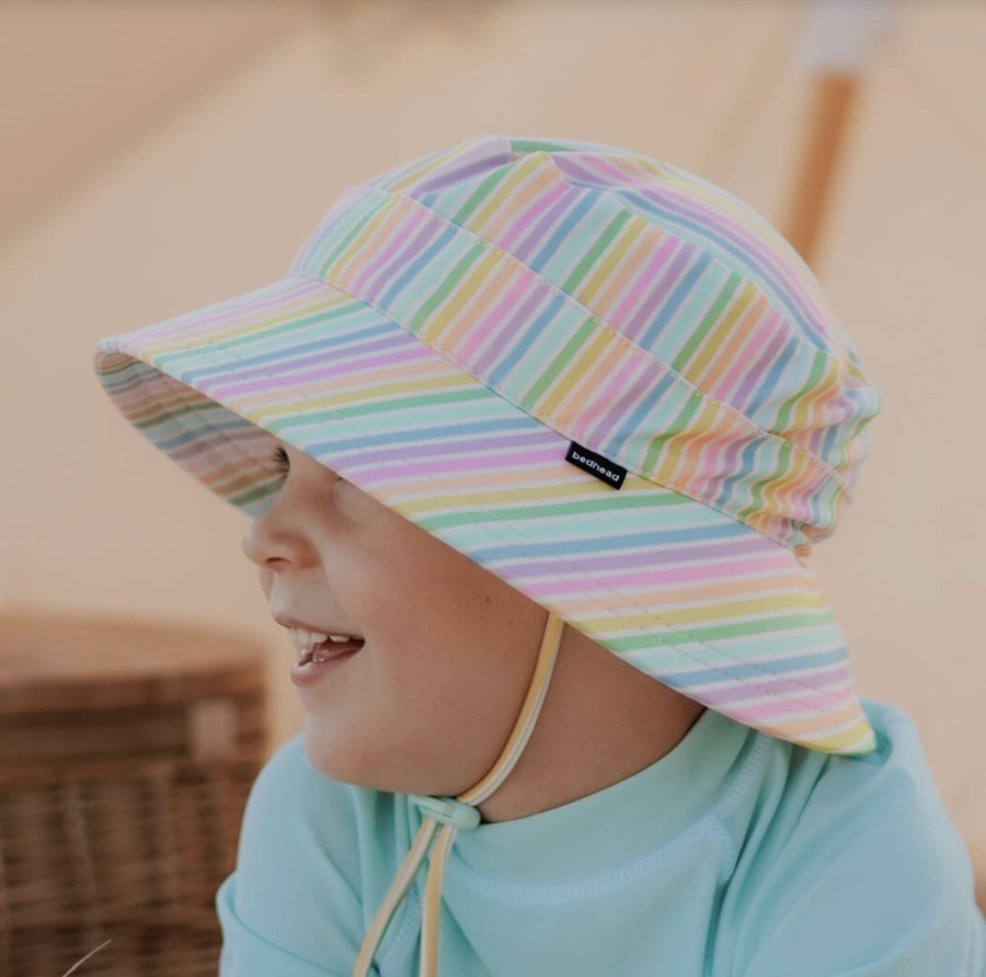 Clothes & Accessories Bedhead Hats | Beach Swim Hat; Rainbow