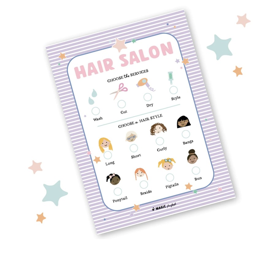 Toys & Activites Magic Playbook | Hair Salon Pretend Play Notepad