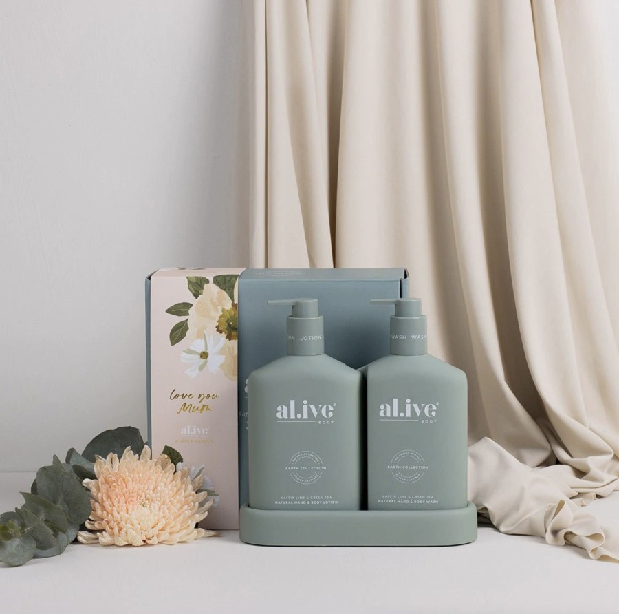 For Mums & Dads al.ive body | Wash & Lotion Duo - Kaffir Lime & Green Tea