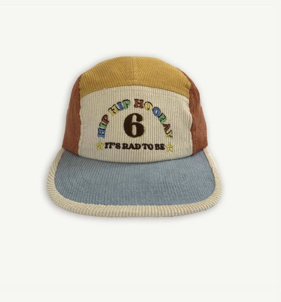 Clothes & Accessories Banabae | 6Th Birthday Cord Cap - Primary Spliced