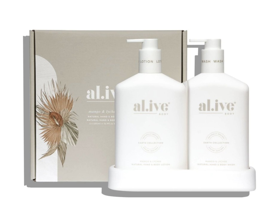 For Mums & Dads al.ive body | Wash & Lotion Duo - Mango & Lychee