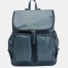 For Mums & Dads OiOi | Faux Leather Nappy Backpack - Stone Blue