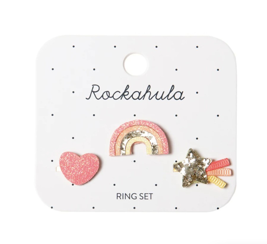 Clothes & Accessories Rockahula | Miami Rainbow Ring Set