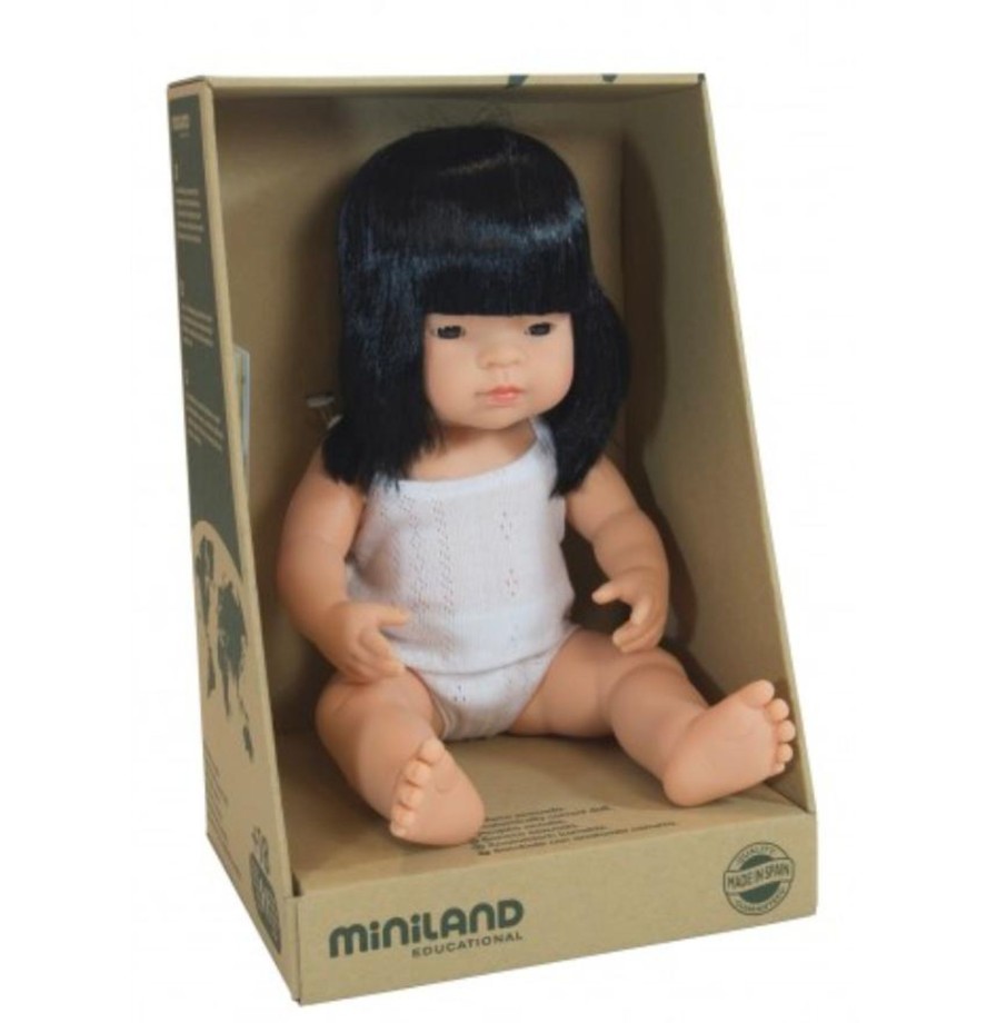 Toys & Activites Miniland | Asian Girl Doll - 38Cm