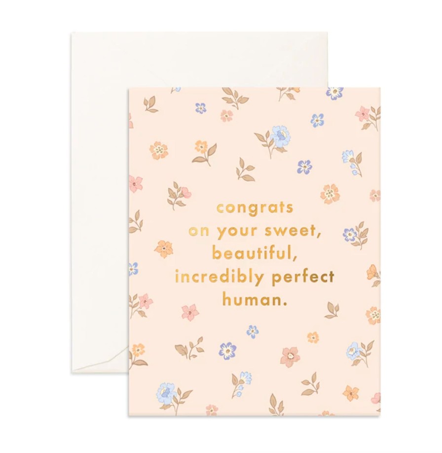 For Mums & Dads Fox & Fallow | Congrats On Your Sweet Human Greeting Card