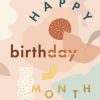 For Mums & Dads Fox & Fallow | Happy Birthday Month Greeting Card