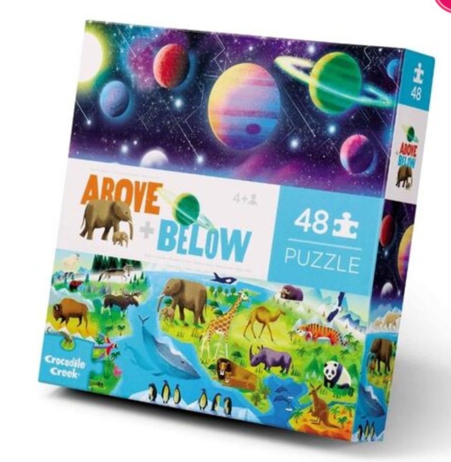 Toys & Activites Crocodile Creek | 48 Pc Above & Below Puzzle - Earth & Space