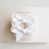 Clothes & Accessories Snuggle Hunny Kids | Piggy Tail Bow Clips; White - Snuggle Hunny Kids