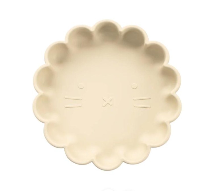 Baby, Kids & Teens Mod + Tod | Silicone Suction Lion Plate; Ivory