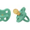 Baby, Kids & Teens Hevea | Pacifier 2 Pack; Round (Pop Of Green) 3-36 Month - Hevea