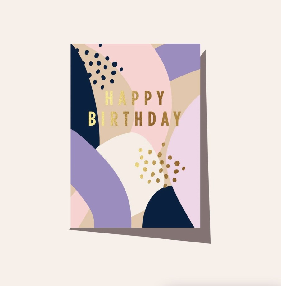 For Mums & Dads Elm Paper | Happy Birthday Modern Lilac Greeting Card