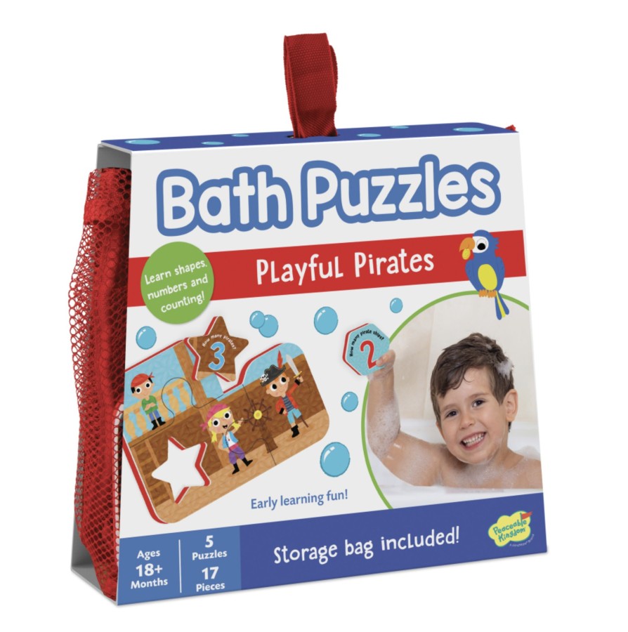 Toys & Activites Peaceable Kingdom | Bath Puzzle Playful Pirate