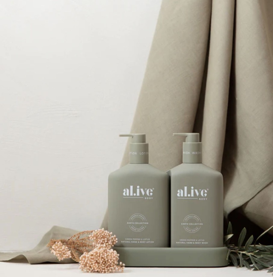 For Mums & Dads al.ive body | Wash & Lotion Duo - Green Pepper & Lotus