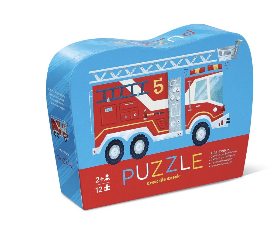 Toys & Activites Crocodile Creek | Mini Puzzle 12Pc; Fire Truck